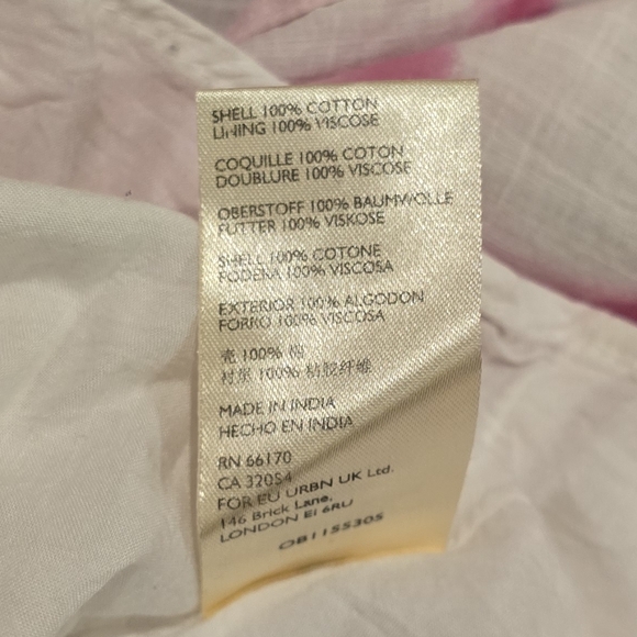 Maeve by Anthropologie Pink and White Maxi Dress XL - Picture 4 of 5